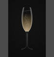 dark champagne logo glass on black vector image vector image