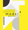 universal trend poster linear geometric shapes vector image