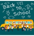 back to school and children education concept vector image