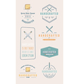 trendy retro vintage insignias and logo vector image vector image