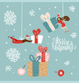 year celebration cards small vector image vector image