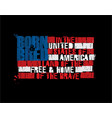 american text flag - land of the free home vector image vector image