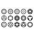 bicycle gear wheel factory sprocket vector image