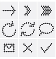 dots icons vector image vector image