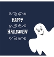 halloween background with ghost vector image