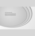 modern simple oval gray and white background vector image vector image