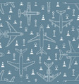 seamless pattern with airplanes and runway lights vector image vector image