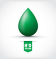 green water droplet vector image
