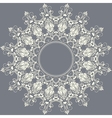 ornamental round lace with damask vector image