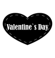 valentines day icon simple style vector image vector image