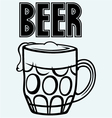 glass of beer vector image