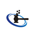 global online auction vector image vector image