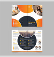 creative bi fold brochure design vector image vector image
