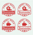 round red stamp set vector image