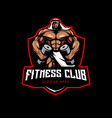 sultan gym mascot logo design vector image