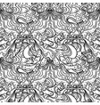 abstract black and white seamless pattern art vector image vector image