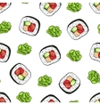 sushi seamless pattern vector image