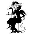 woman old style vector image