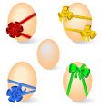 easter eggs vector image