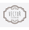 label design over white background vector image
