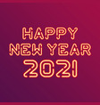 new year design neon figures vector image vector image
