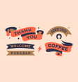 set vintage graphic vector image vector image