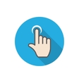 touch hand vector image