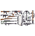 weapons guns military gun pistol vector image vector image