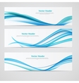 abstract colored wave header background vector image vector image