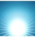 abstract rising sun background vector image vector image