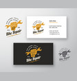 bike repair abstract modern logo vector image