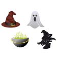 halloween icons vector image