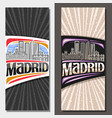 layouts for madrid vector image vector image