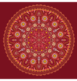ornamental round lace pattern circle background vector image