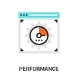 performance icon concept vector image vector image