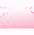 pink confetti isolated on transparent background vector image vector image
