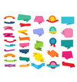 cartoon ribbon set vector image