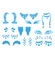 droplet of cry eye tear water drop puddle sweat vector image