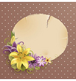 flowers and place for text vector image vector image