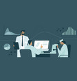 research scientists in a laboratory vector image vector image