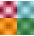 set of bright seamless patterns with dots vector image vector image