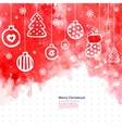 watercolor christmas can be used as a greeti vector image