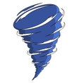 cartoon tornado vector image