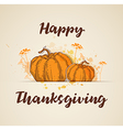 greeting card for thanksgiving day vector image vector image