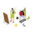 spring wardrobe composition vector image vector image
