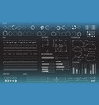 set of black and white infographic elements head vector image
