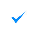 bird check mark logo icon vector image vector image