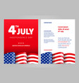 happy independence day 4 th july usa vector image vector image