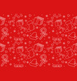 seamless pattern of christmas ornament vector image