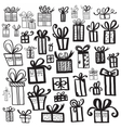 gift box set different styles vector image
